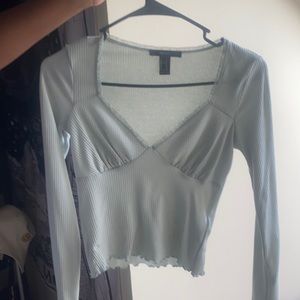 Baby green v cut shirt
